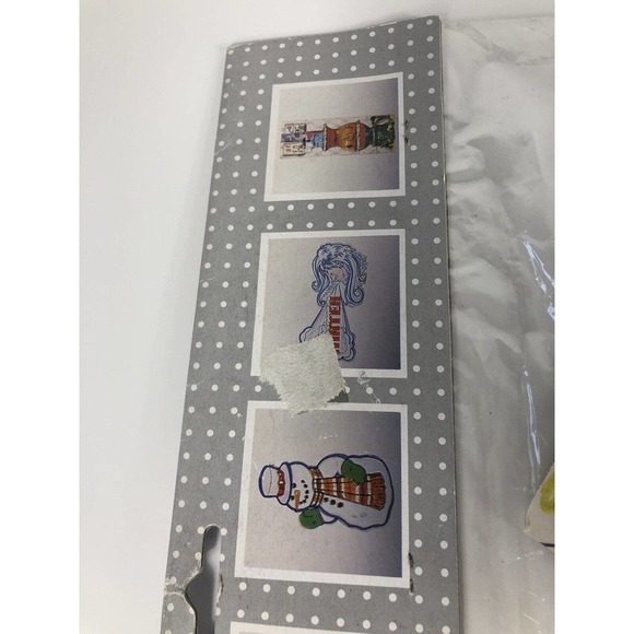 Winter Skater Christmas Cut Outs Set 6 13-16" Birthday Party Classroom Decor Vtg - Picture 6 of 9